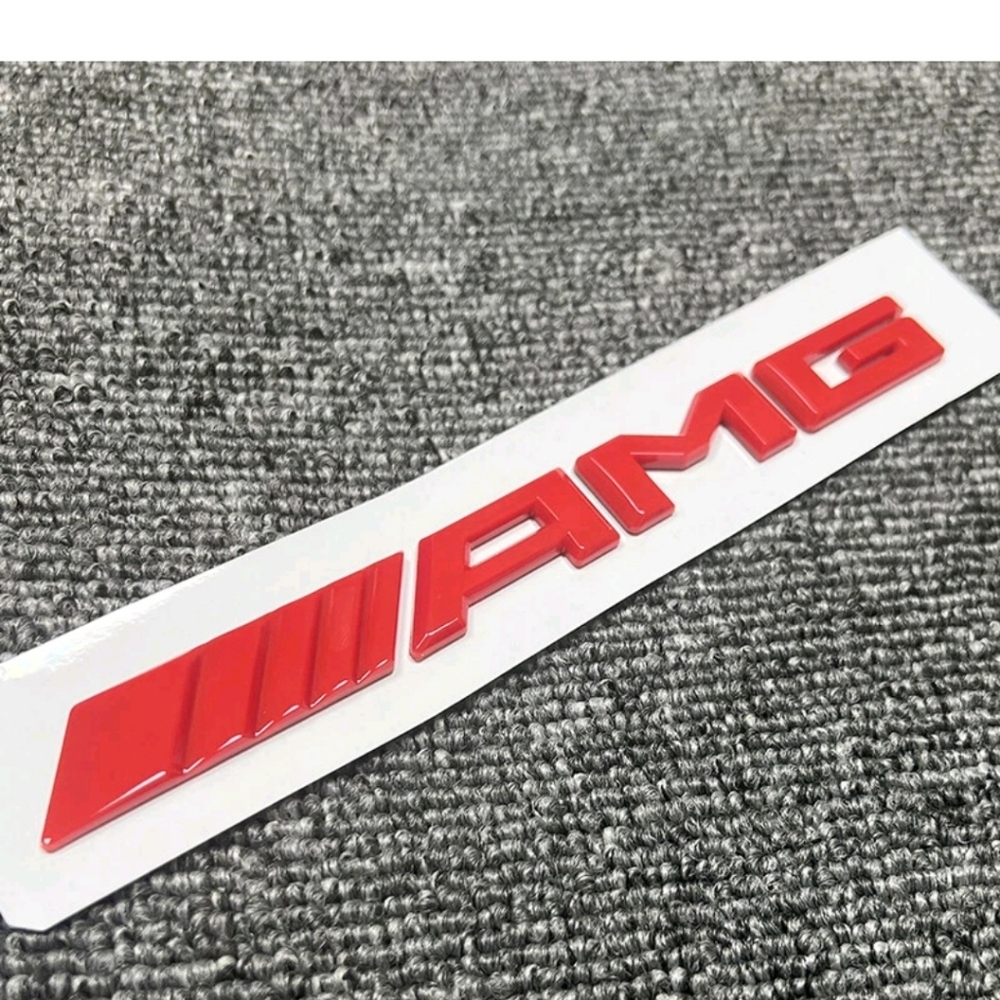 Mercedes AMG ABS Black Emblem Badge Decal Sticker Choose A Color